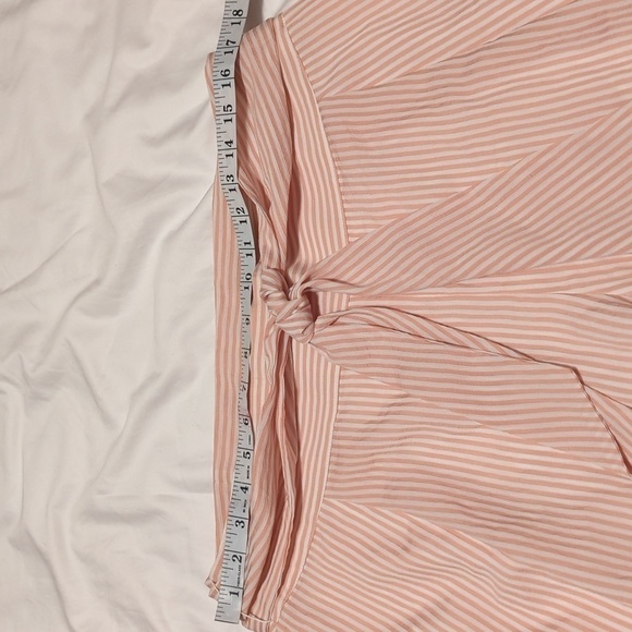 Club Monaco - Pink & White Striped High Waisted Flared “Bryanna” Pants Sz 12. - Picture 5 of 13